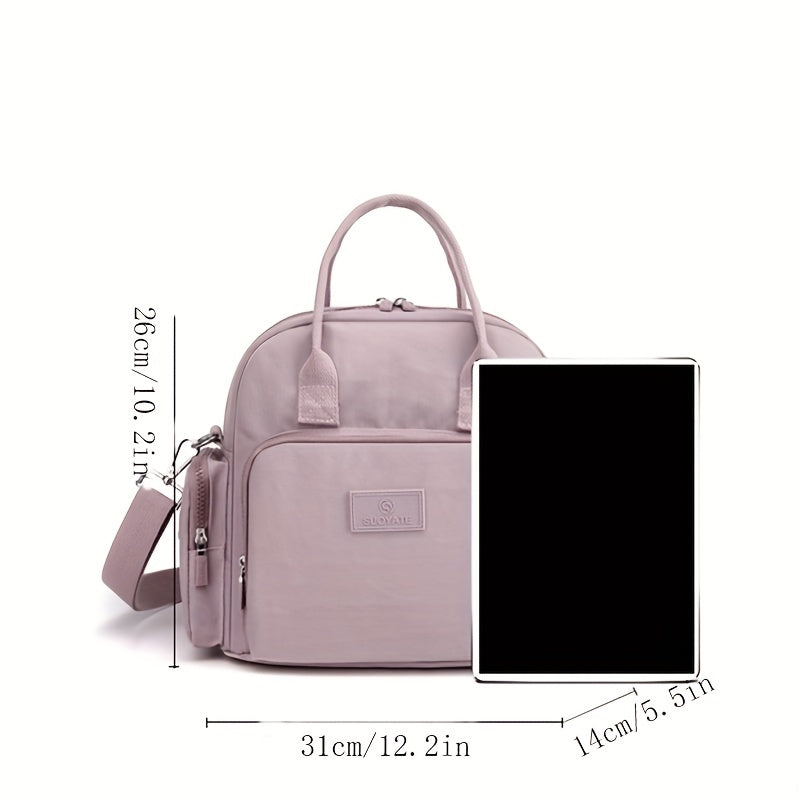 Casual Nylon Crossbody Bag Multifunctional Backpack