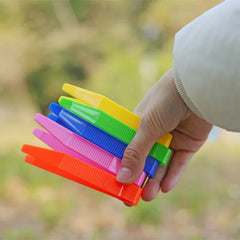 12pcs Plastic Clip Tweezers Insect & Plant Study Tool Set for Kids