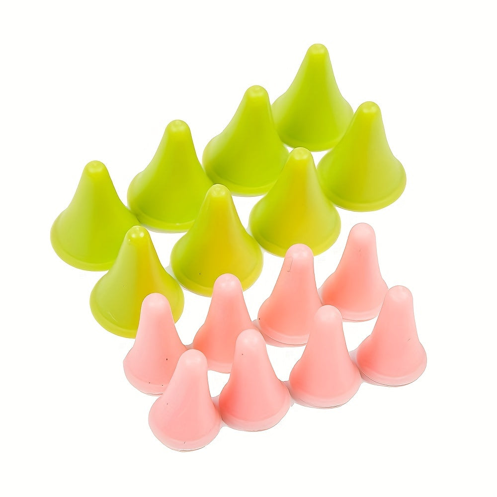 16pcs Knitting Needle Tip Protectors 2 Sizes Needle Tip Stoppers Rubber Nee