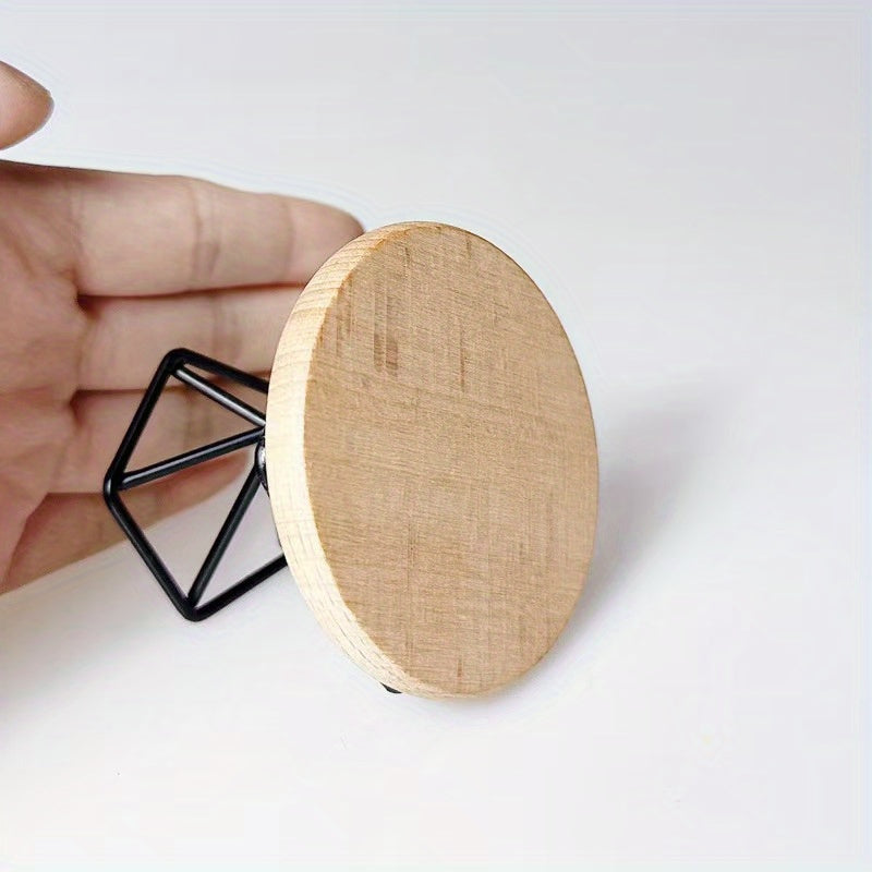 Mini Round Wooden Tables Dollhouse Accessories for Crafts DIY Projects