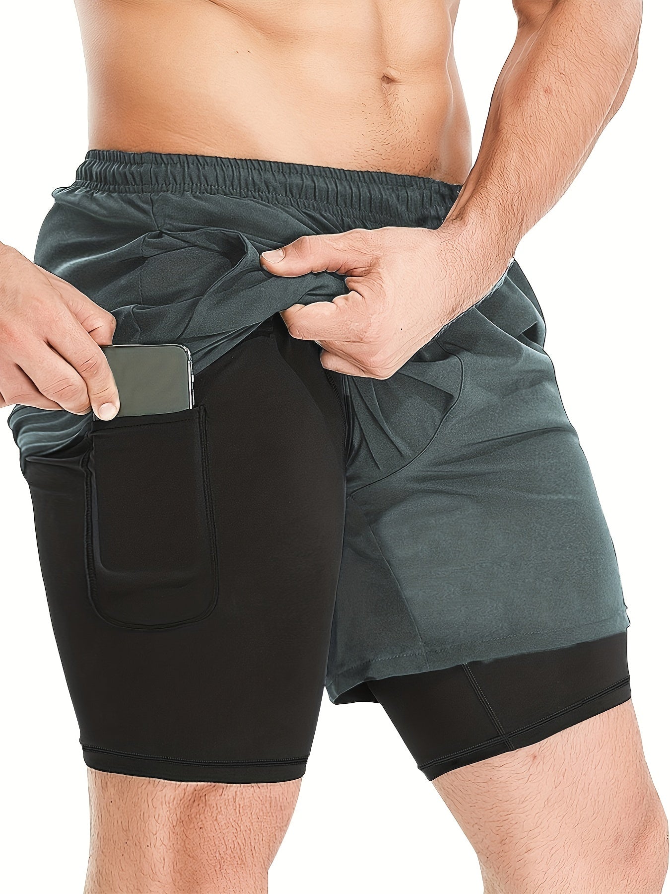 HOPLYNN Quick Drying Running Shorts With Pockets Lightweight Sports Shorts