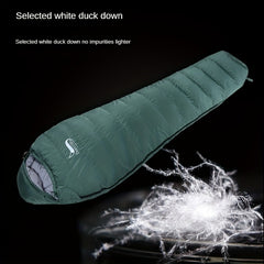 Duck Sleeping Bag for Autumn and Winter, Men and Women, Cold Resistant