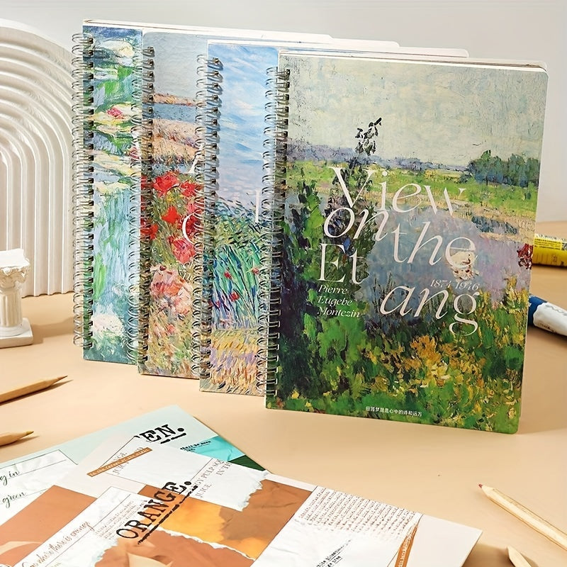 1pc Creative Coil Notebook Horizontal Line Notepad