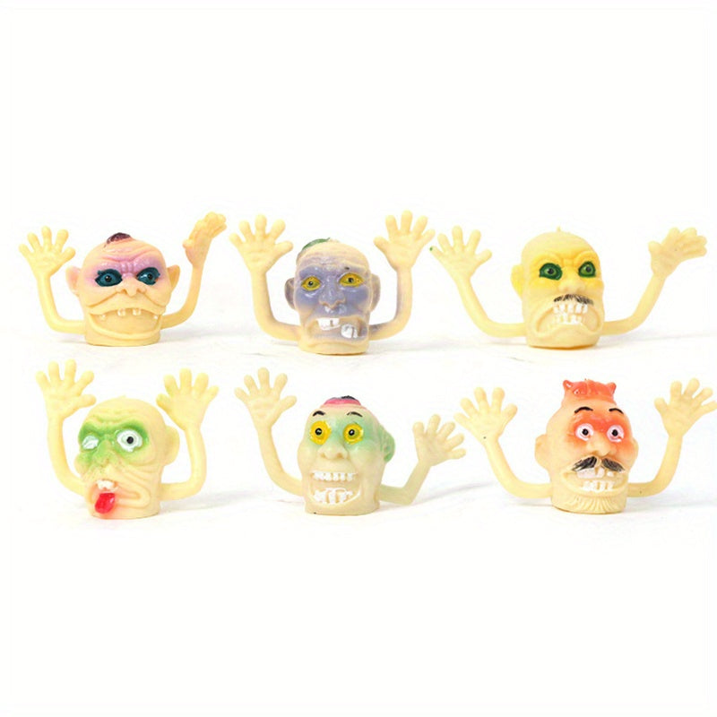 6pcs Halloween Kids Finger Ghost Zombie Finger Toy Props