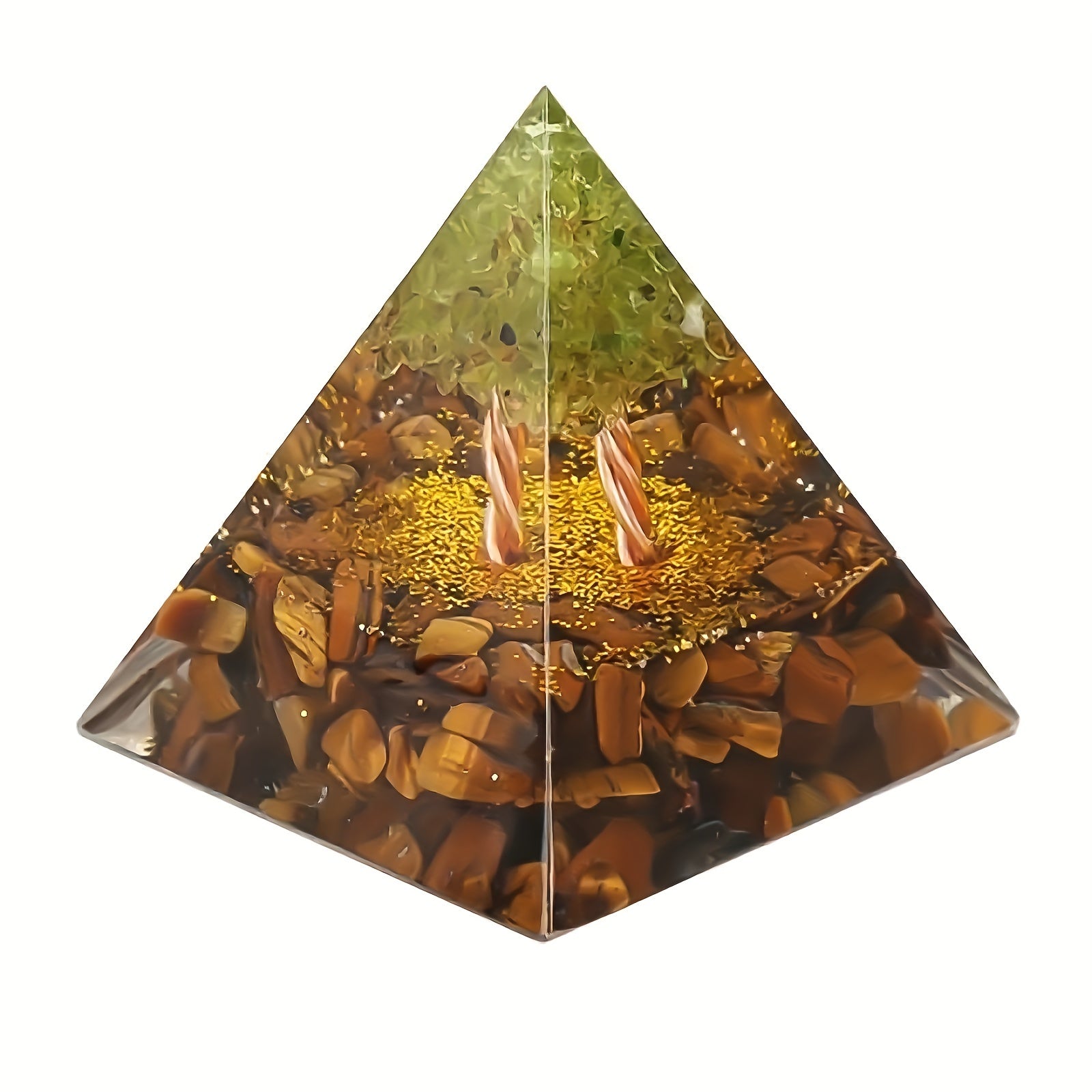 Orgone Crystal Tree Pyramid Energy Generator Chakra Meditation