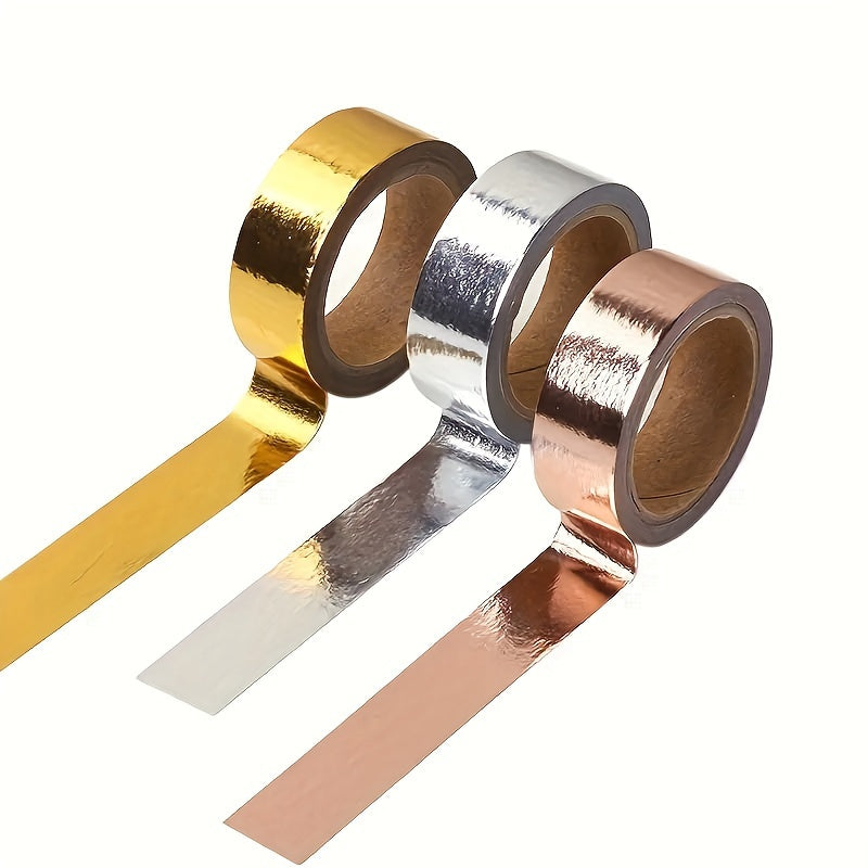 Colorful Foil Washi Tape Holographic Sticky Paper Tape for Crafts Scrapbooking