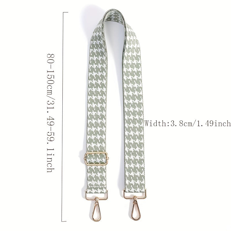 Houndstooth Pattern Bag Strap Lightweight Shoulder Strap