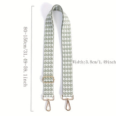 Houndstooth Pattern Bag Strap Lightweight Shoulder Strap