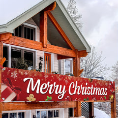 Outdoor Merry Christmas Banner 304.8x50.8 cm for Party Decorations