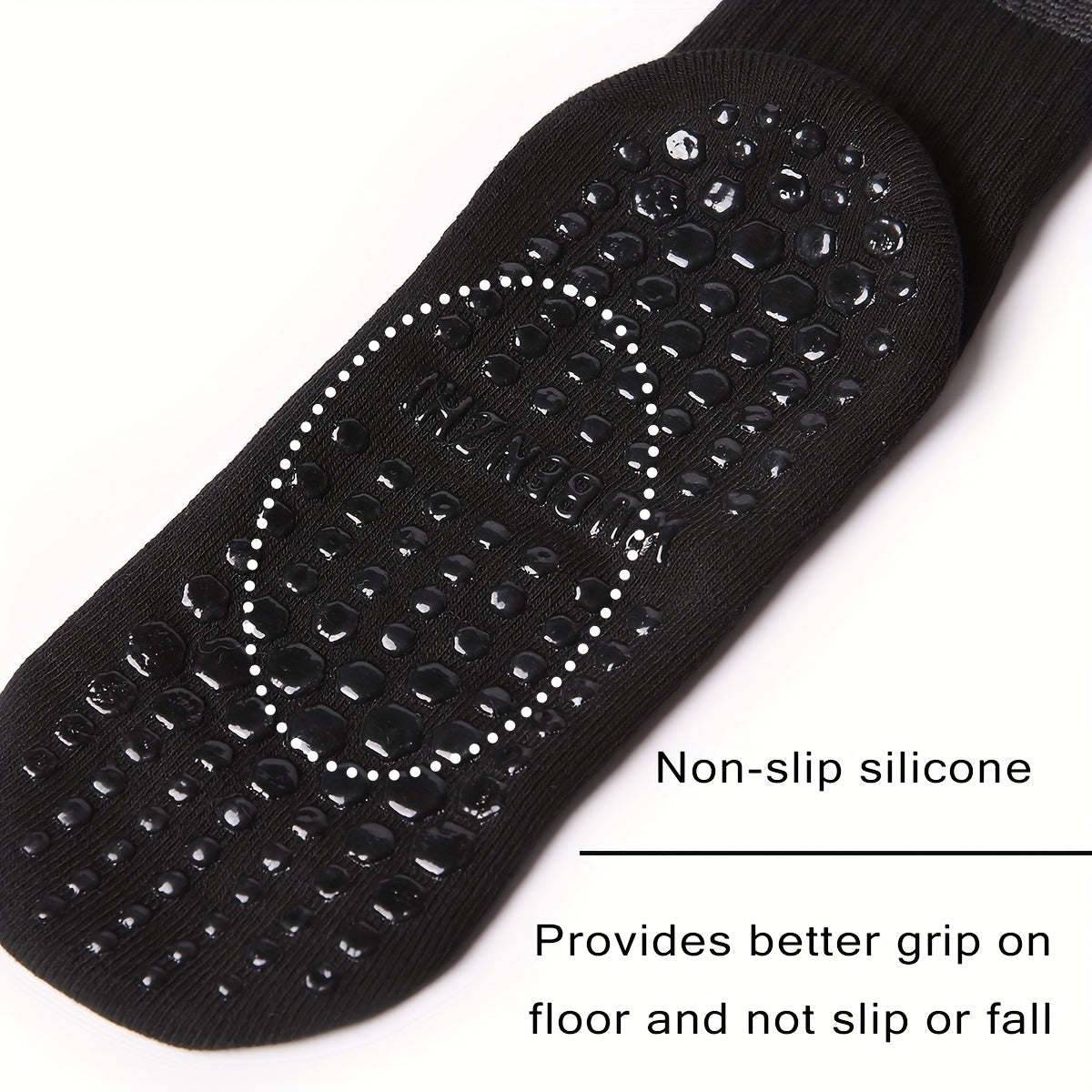 6 Pairs Women's Non Slip Yoga Pilates Socks Breathable Medium Tube