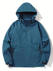Men's Lightweight Waterproof Windbreaker Jacket for Outdoors Hiking
