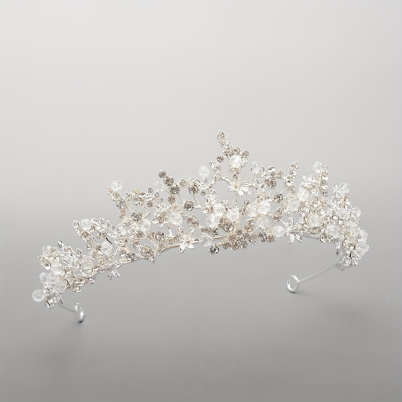 Rhinestone Crown Headdress Wedding Bridal Hair Accessory for Party Prom Birthday