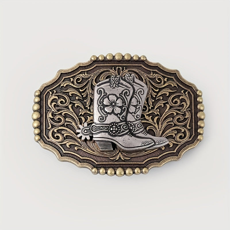 Vintage Boot Belt Buckle For Women & Men Western Jeans Accessories