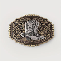 Vintage Boot Belt Buckle For Women & Men Western Jeans Accessories