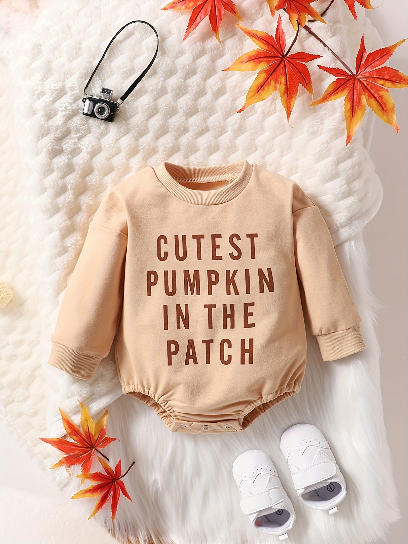 Baby Boys Funny Triangle Bodysuit CUTEST PUMPKIN IN THE PATCH