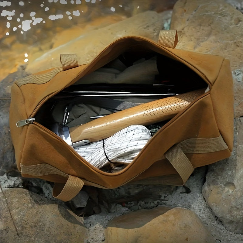 Portable Ground Nail Bag & Steel Nails for Tents