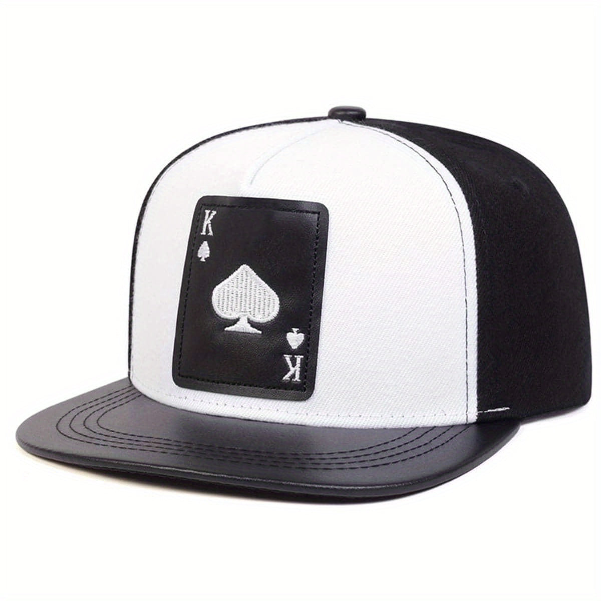 Men's Hip Hop Playing Card PU Leather Baseball Cap