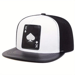 Men's Hip Hop Playing Card PU Leather Baseball Cap
