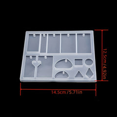 DIY Crystal Drop Glue Mold Silicone Necklace Kit