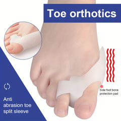 Silicone Toe Protector for Hallux Valgus Correction - Home and Night Use