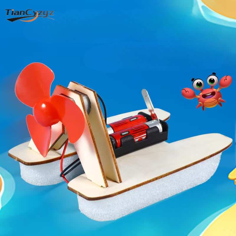 DIY Hovercraft Speedboat Kit for Smart Education Toys
