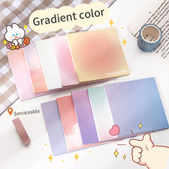 200 Sheets Gradient Sticky Notes Tearable Sticky Note Paper