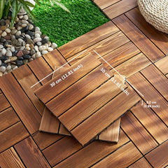 Interlocking Patio Deck Flooring for Garden Poolside Balcony