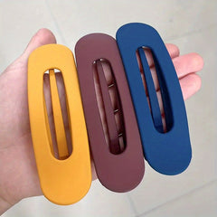 3pcs Colorful Duckbill Hair Clips Acrylic Headwear Strong Hold Hair Accessories