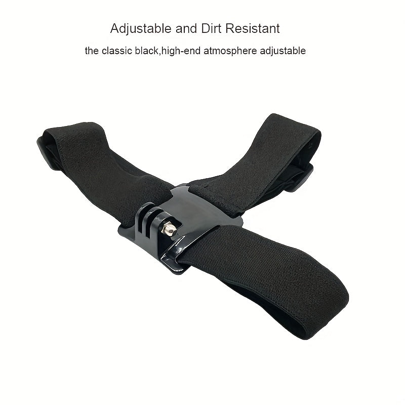 Adjustable Head Strap for Action Camera - Secure and Comfortable Mount