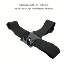 Adjustable Head Strap for Action Camera - Secure and Comfortable Mount