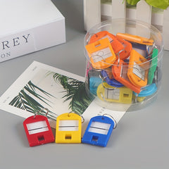 10pcs Keychain Key Tag ID Name TEL Number Marker Tag Baggage Tag