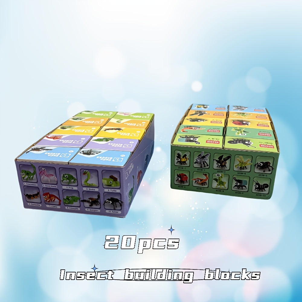 20pcs Insect Building Blocks Set for Young People