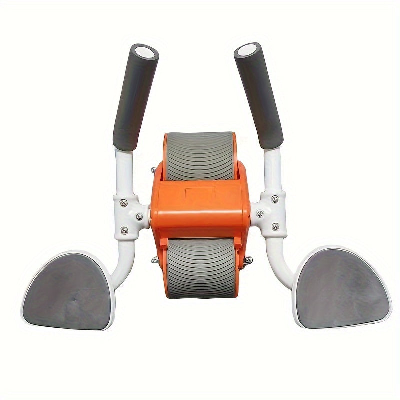 Orange Abdominal Wheel with Elbow Support Pads - Core Training Exercise