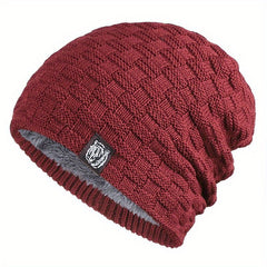 Soft Knitted Beanie Unisex Thicken Warm Knit Hat Lightweight Ear Protection