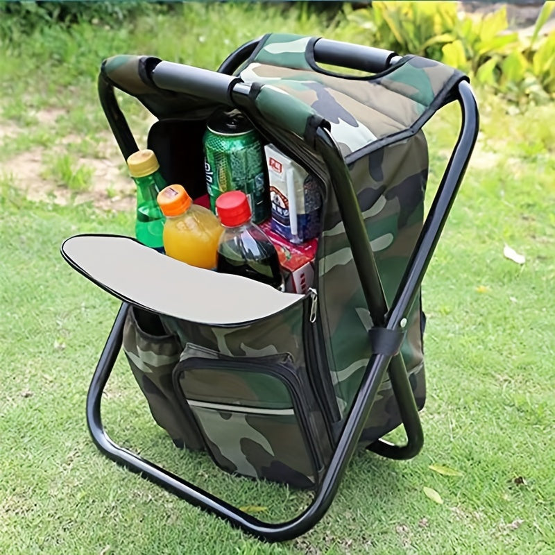 Lightweight Folding Backpack Stool for Camping