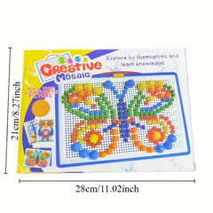 296 Mushroom Nail Toys Puzzle Board Building Blocks