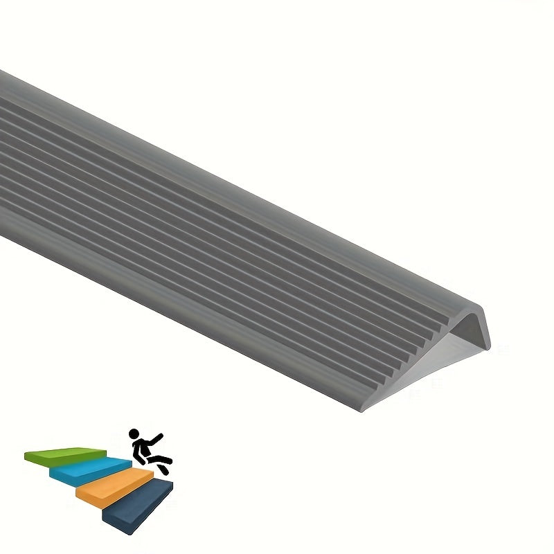 1pc Vinyl Stair Nosing Self Adhesive Stair Edge Protector - Non Slip