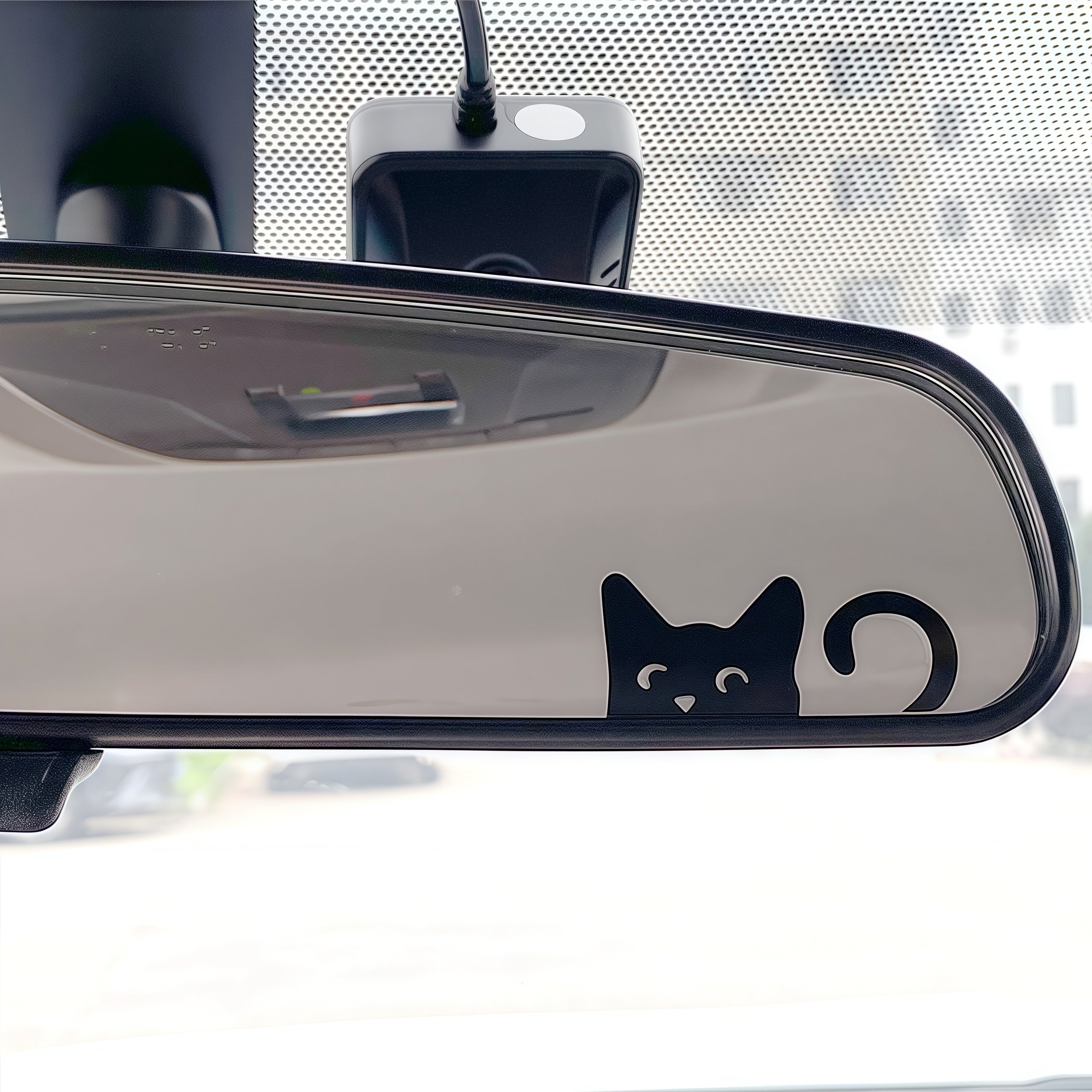 Cat Peeping Pattern Sticker Vinyl Decal Easy to Apply Pink Mixed Colors