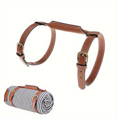 Adjustable PU Leather Yoga Mat Strap with Buckle