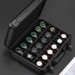 Aluminum Alloy Watch Storage Box with Lock