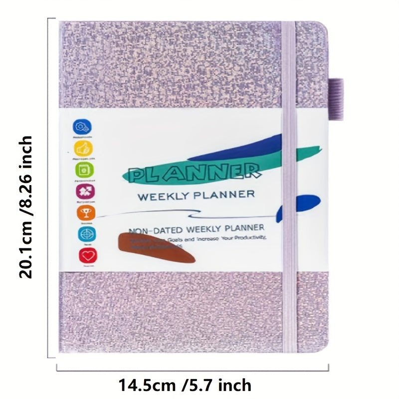 A5 Weekly Planner PU Leather Spiral Journal