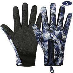 Winter Touch Screen Motorcycle Gloves Windproof Anti-Slip Unisex