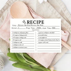 70pcs Recipe Cards Double Sided Blank For Bridal Shower And Wedding