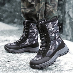 Women's Camo High Boots Anti Slip Hiking Shoes