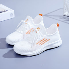 Women's Breathable Lace-up Athletic Running Shoes Mesh Sneakers