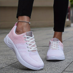 Mesh Sports Running Shoes Woven Breathable Sneakers Women's Footwear