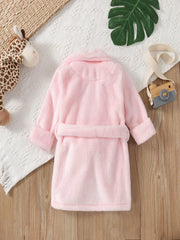 Girls Boys Fluffy Long Sleeve PJ & Belt