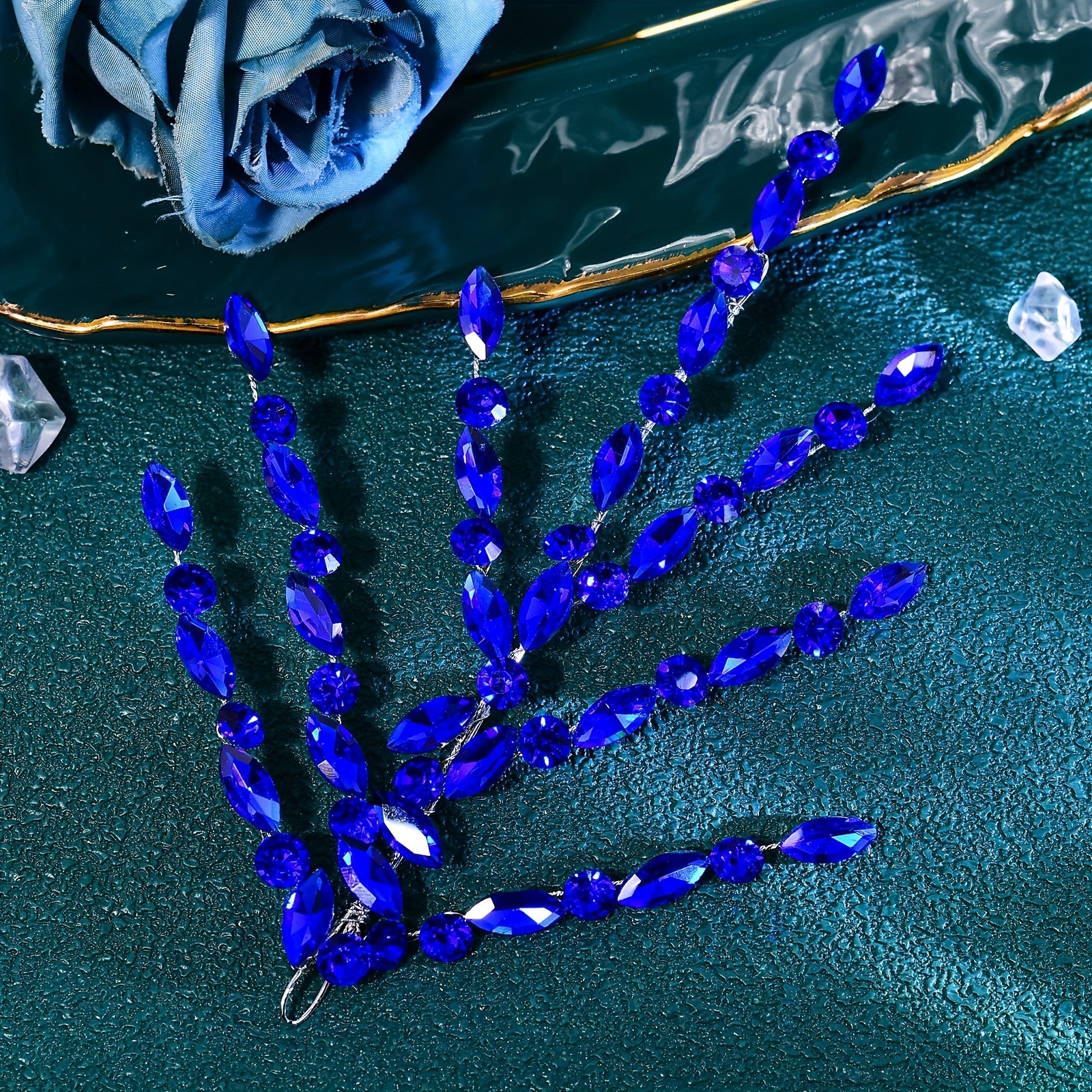 Rhinestone Hair Accessory for Halloween Parties and Dance Events