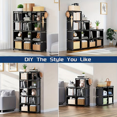 1pc DIY Bookshelf Assembly Functional Book And Newspaper Rack