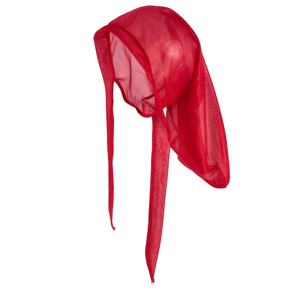 Women Satin Braid Bonnet Hat Sleep Caps Night Caps Solid Bonnet